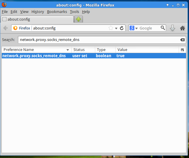 Firefox network.proxy.socks\_remote\_dns value changed. Firefox network.proxy.socks\_remote\_dns value changed.